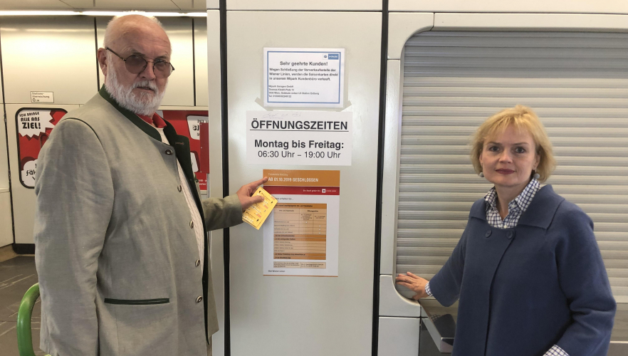 Vorverkaufsstelle der Wiener Linien wird geschlossen