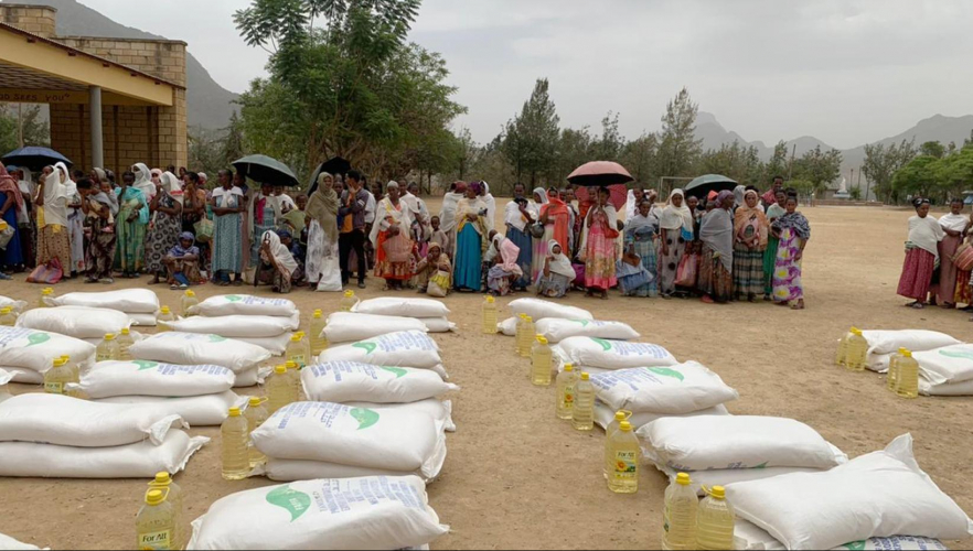 Erster Hilfstransport in Adwa/Äthiopien eingetroffen